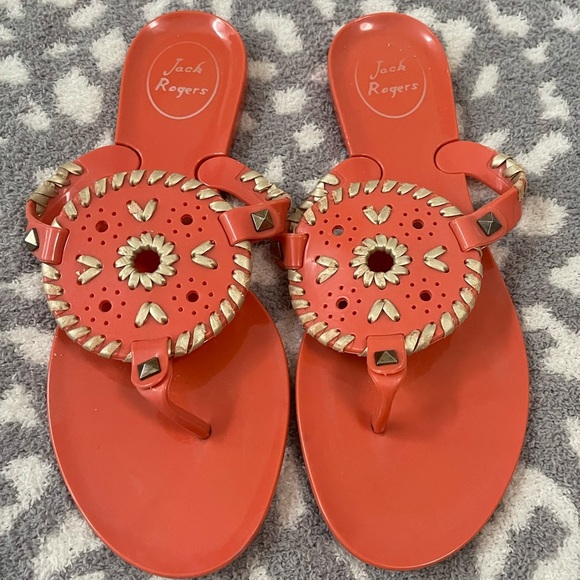 Jack Rogers Coral Jelly Sandals - Picture 2 of 2